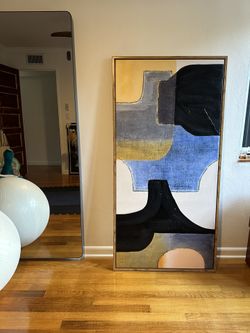Wood Framed Modern Art