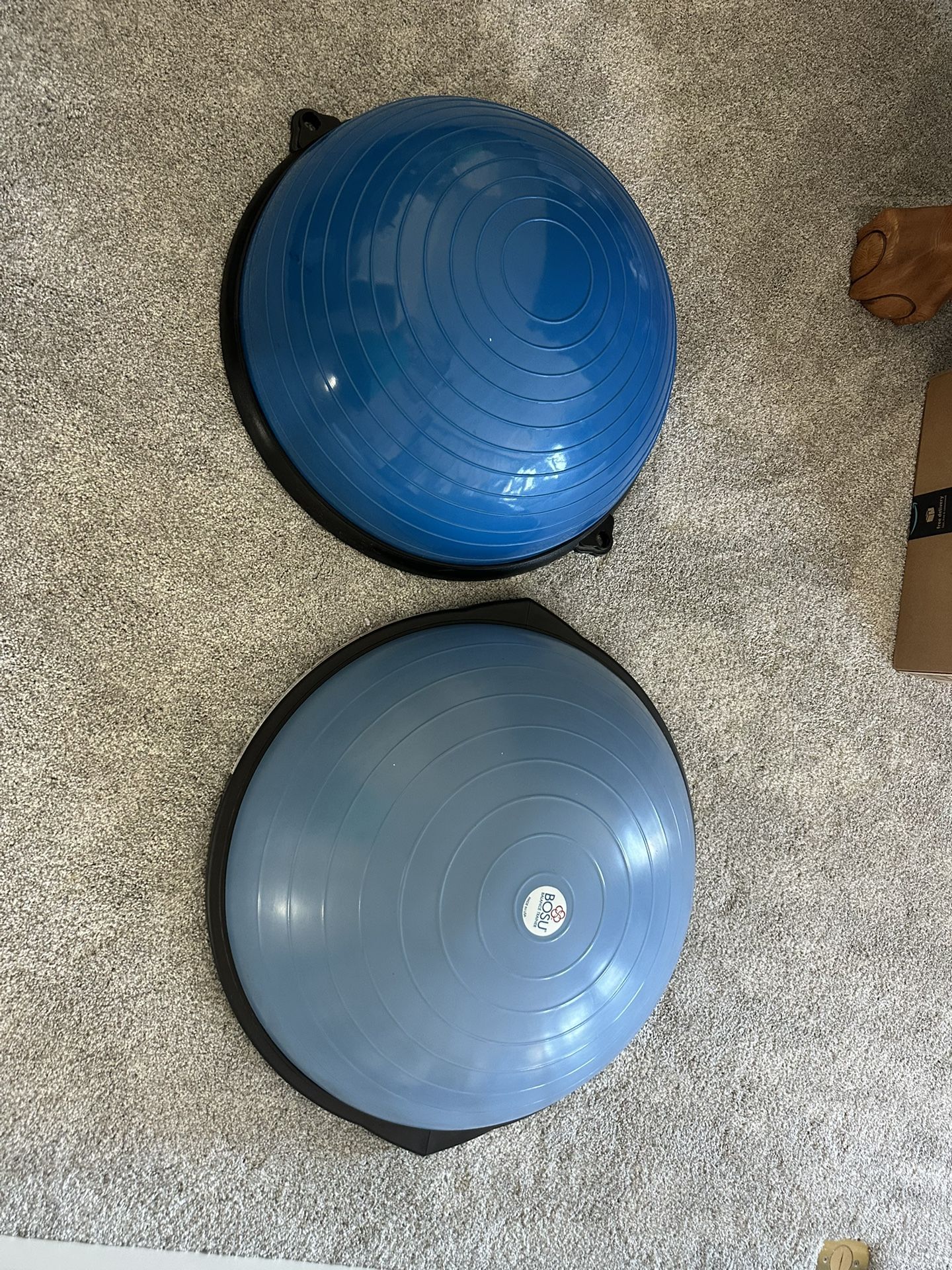 Blue\Pink Bosu ball  (see all pics) Balance exercise  trainer and smaller exercise ball