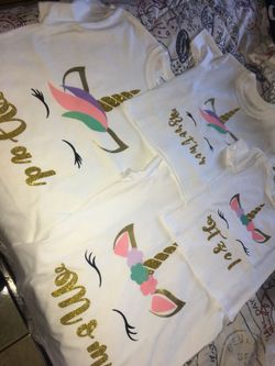 Playeras personalizadas online de unicornio