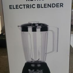 Servappetit Black 50s Retro Style Electric Countertop Blender 3-Speed SERV