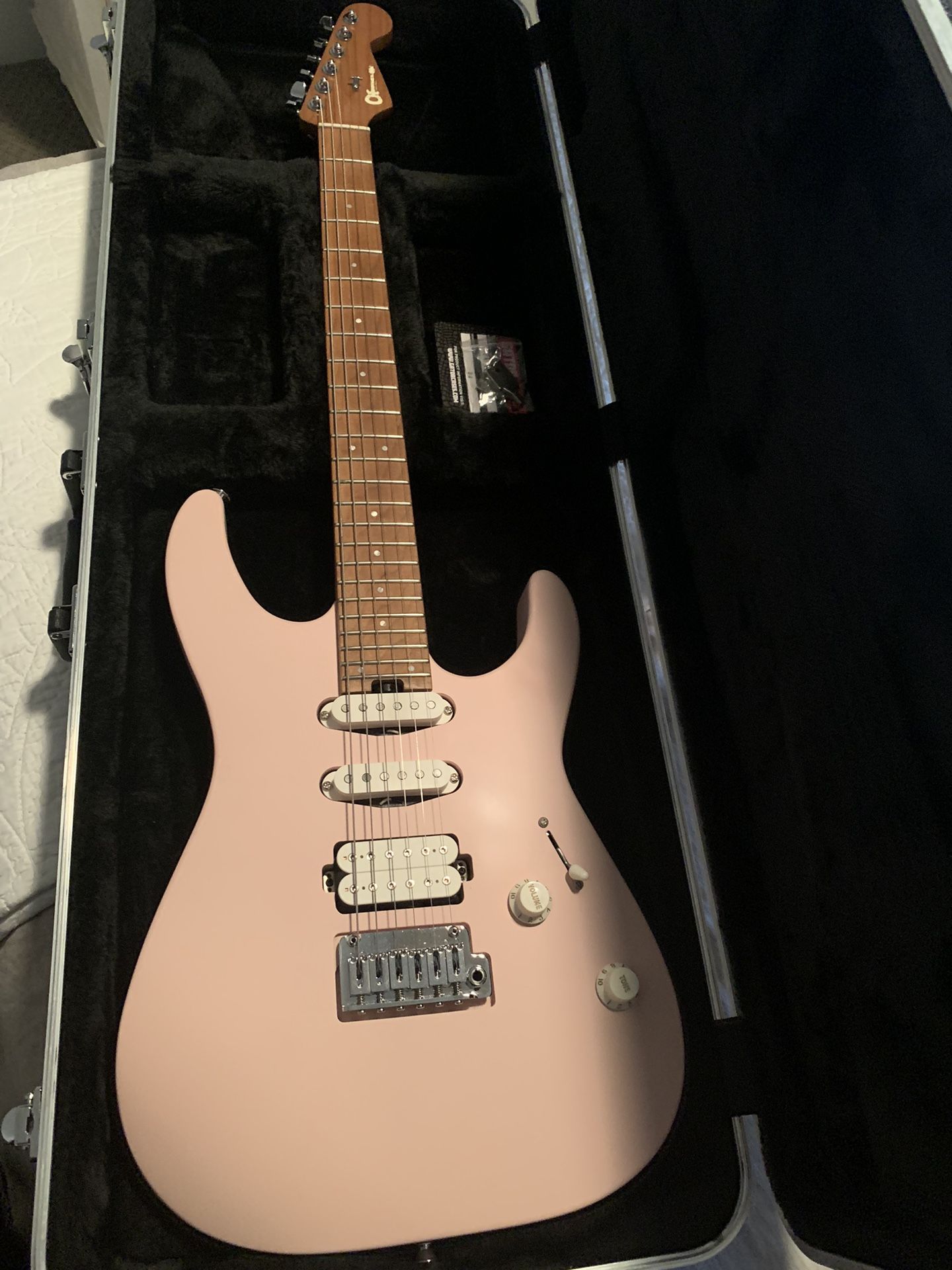 S Pro-Mod DK24 HSS Electric Guitar - Shell Pink