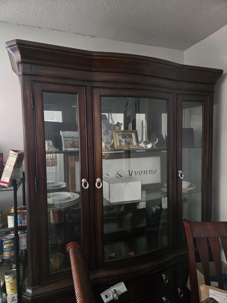 Wooden China Cabinet