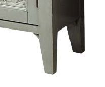 Kacia Antique Gray Finish Console Cabinet