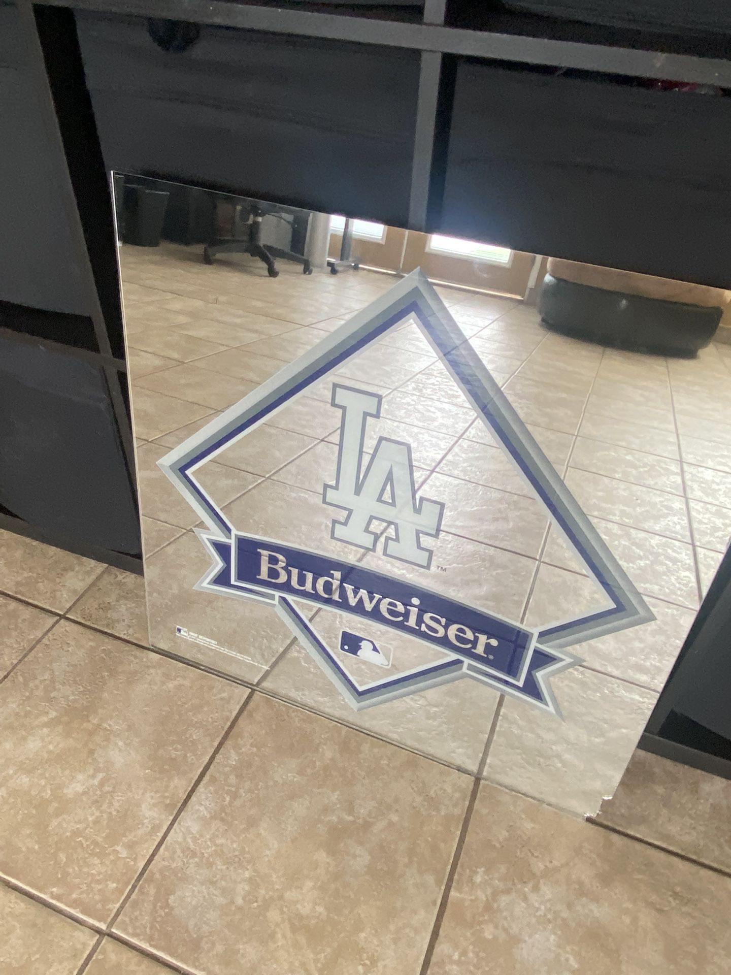 Budwiser dodgers Mirror Display Budwiser or Mirror Dodgers Display a Mirror Dodgers hat Dodgers jersey Dodgers teacher Dodgers neon sign