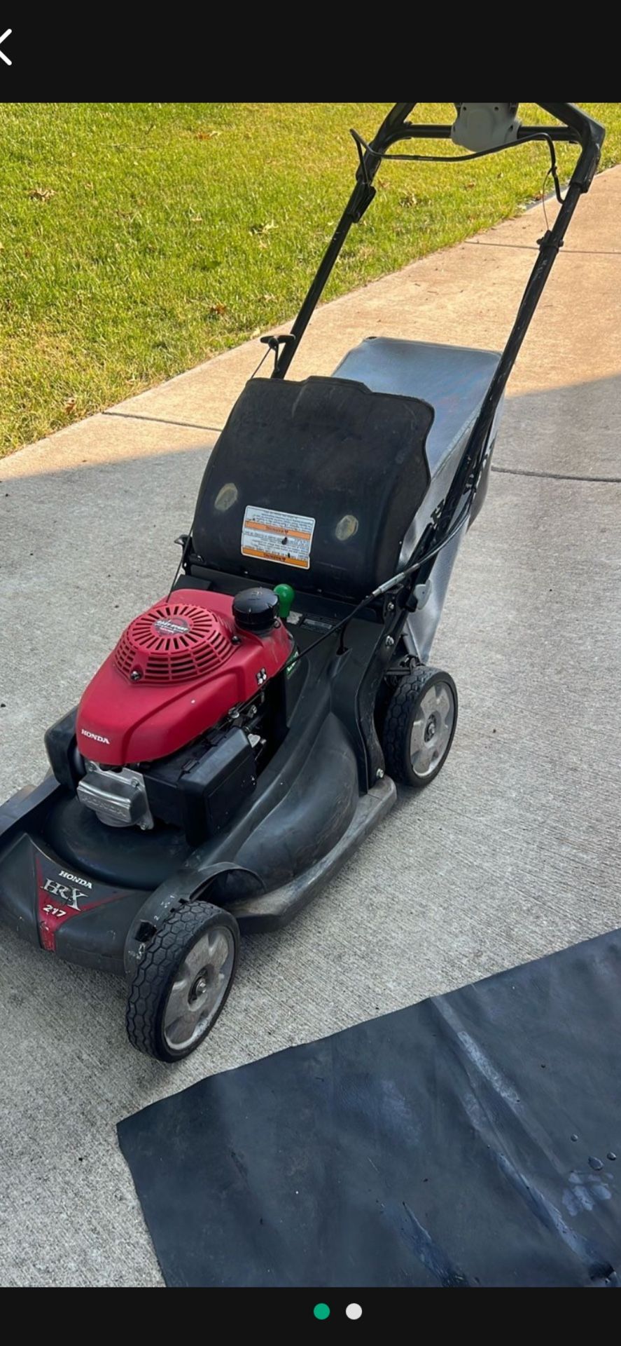 HONDA SELF PROPELLED MOWER