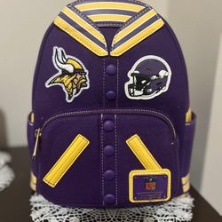 Loungefly NFL Vikings Jersey Mini Backpack 