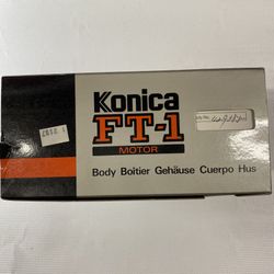 Konica FT-1 Motor 35mm SLR Camera Body – New Old Stock – Boxed Complete