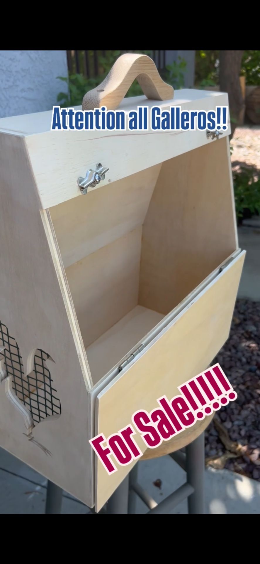 Game Fowl Transfer Box