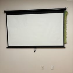 VivoHome 80” Pull Down Projector Screen