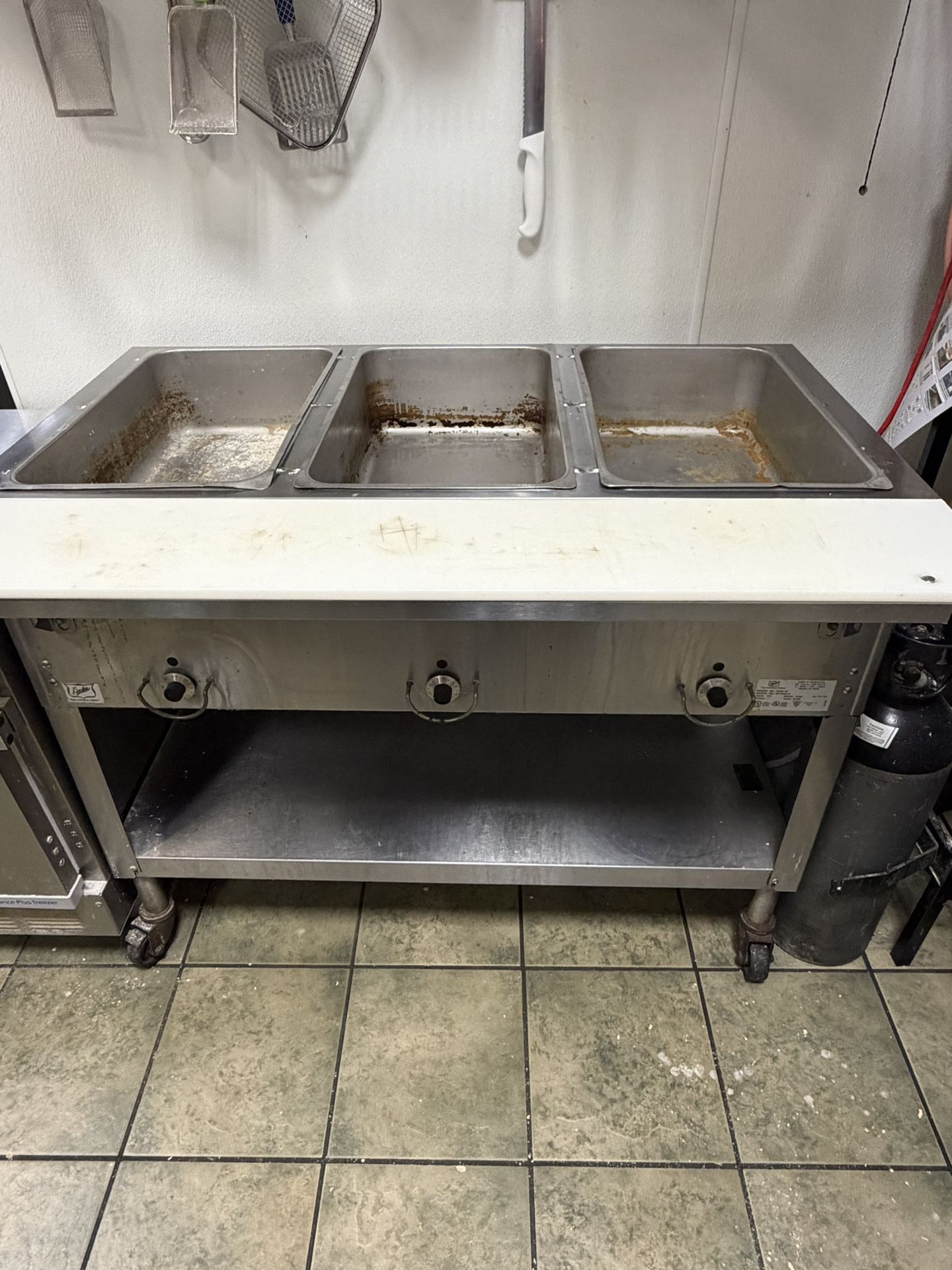 3 Well Full Pan steam Table