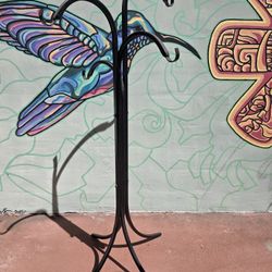Black Outdoor Novelty Steel Plant Stand