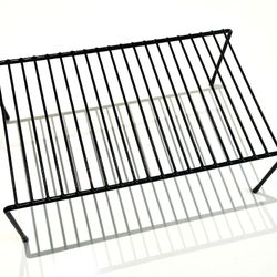 Cabinet Storage Shelf Rack - Large - 10 x 16 inch - Black Wire Preowned