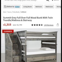 Bunk Beds With Staircase And Storage Drawers 