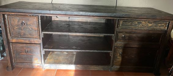 Tv stand solid wood