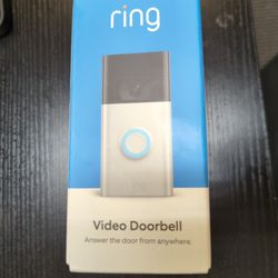 Ring 1080p HD Wi-Fi Video Doorbell - 8VRASZ-SEN0 (Satin Nickel) - Brand New 