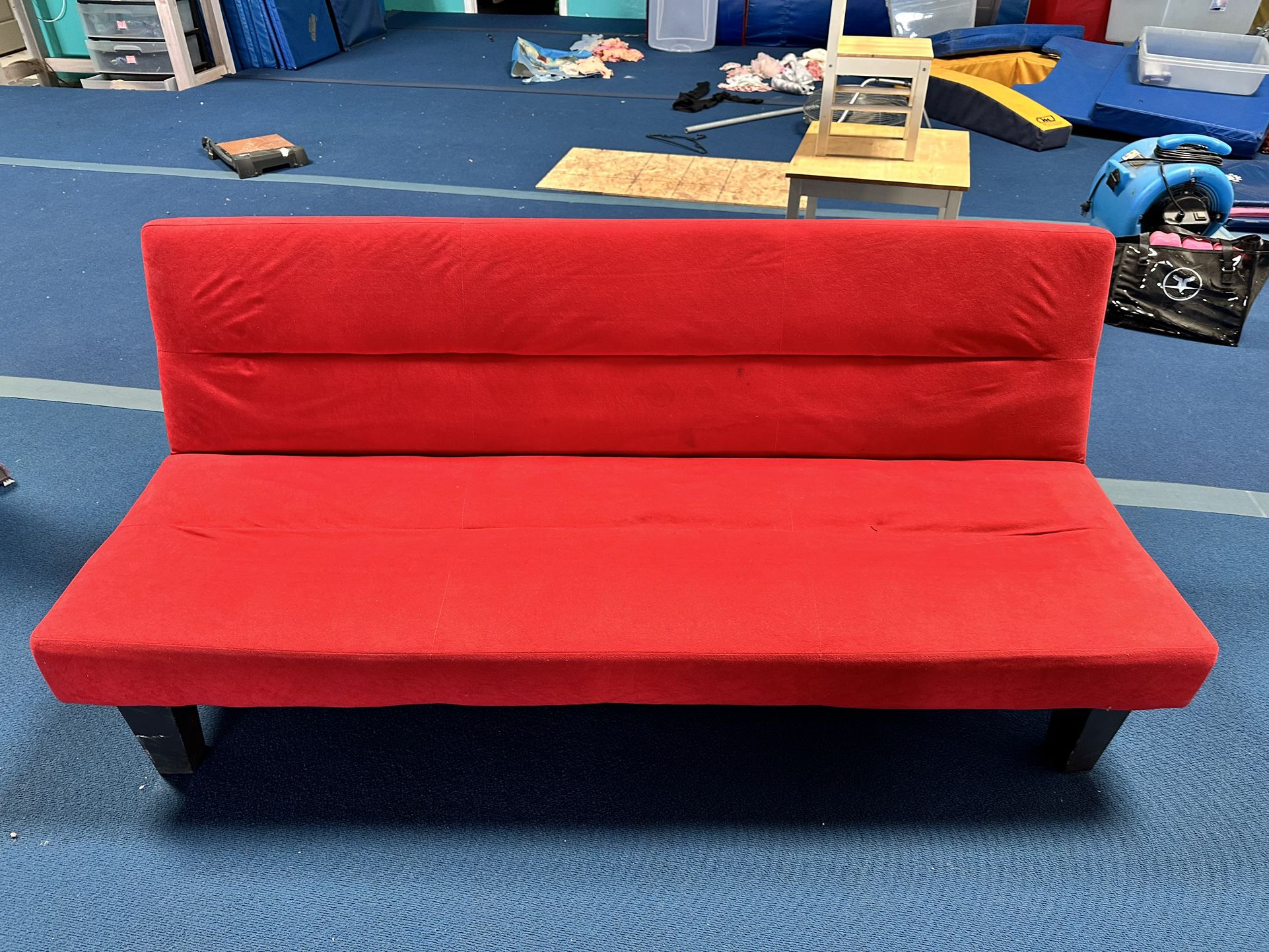 Beautiful Red Futon Couch FREE