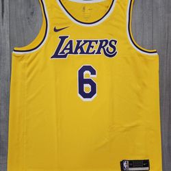 Nike Lebron James Los Angeles Lakers NBA Swingman Jersey CW3669-738 SZ XL Sz 52