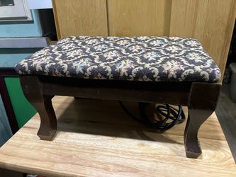Vintage heated footstool