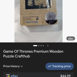 Game of thrones wooden pieces puzzle