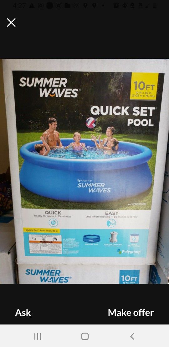 10ft Summer Waves Pool