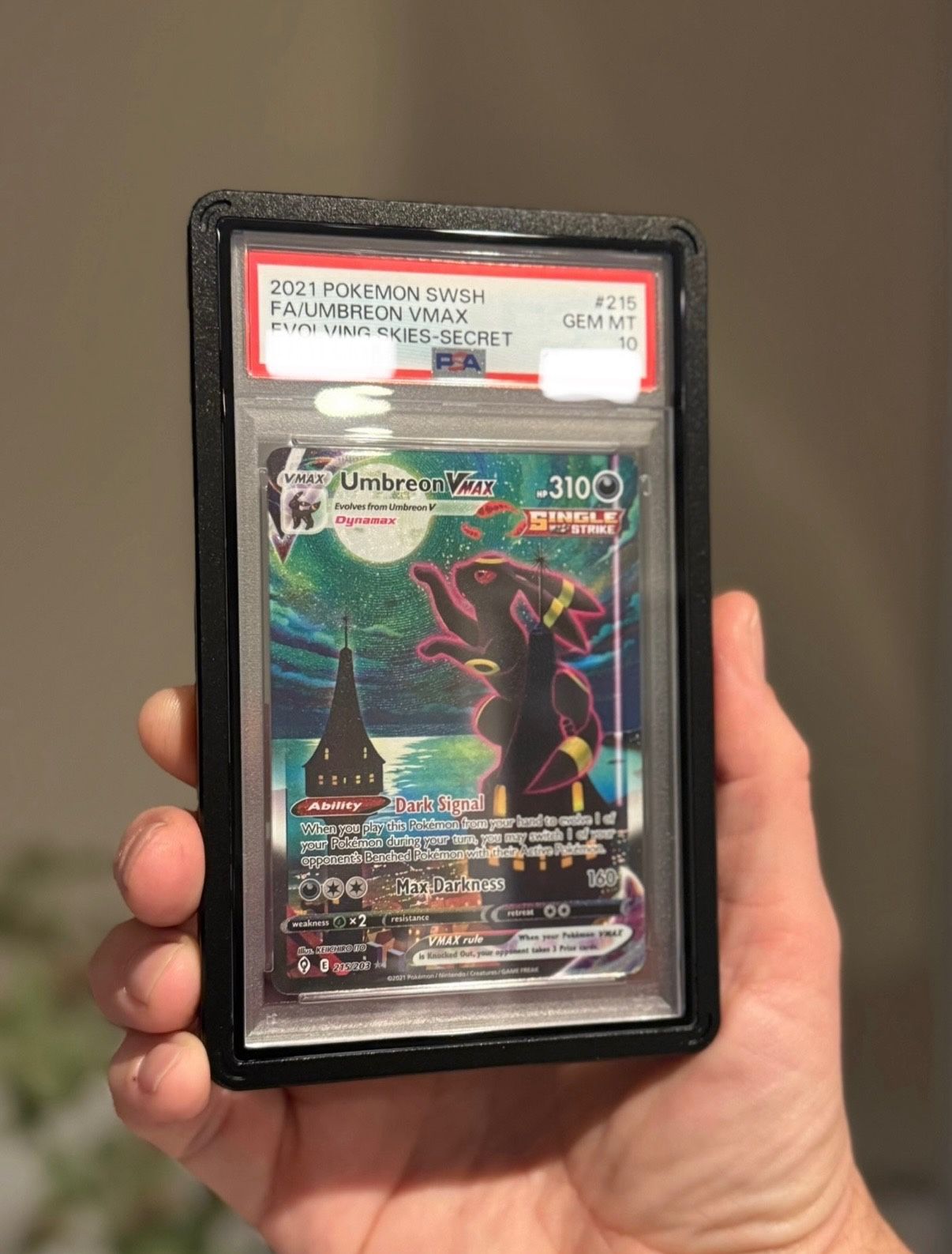 Umbreon- Evolving Skies PSA 10 Pokemon Card