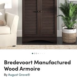 Chocolate Brown Armoire 