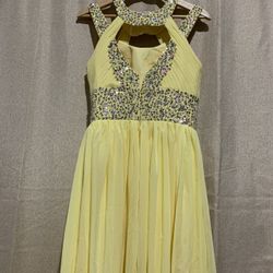 Yellow Cocktail Dress