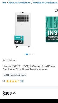 Hisense  portable ac 6000 Btu