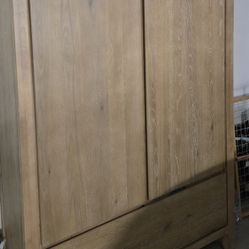Solid Oak Armoire 
