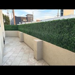 Artificial Hedge Topiary Panels For Privacy or Decor on Walls, Fences, and Patios