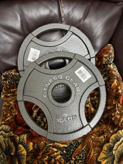 PAREJA DE DISCO DE PESA DE HIERRO NUEVA DE 10 LBS