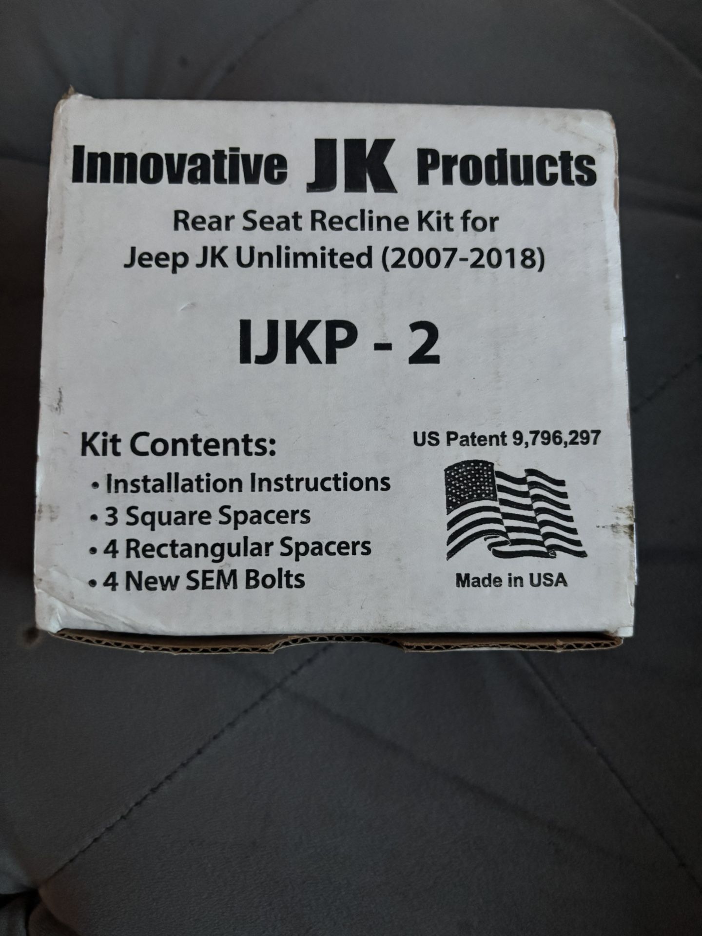 Jeep rear Seat Recline Kit 2007-2018