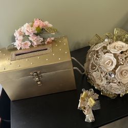 Quinceañera Gift Card Box Y Ramo