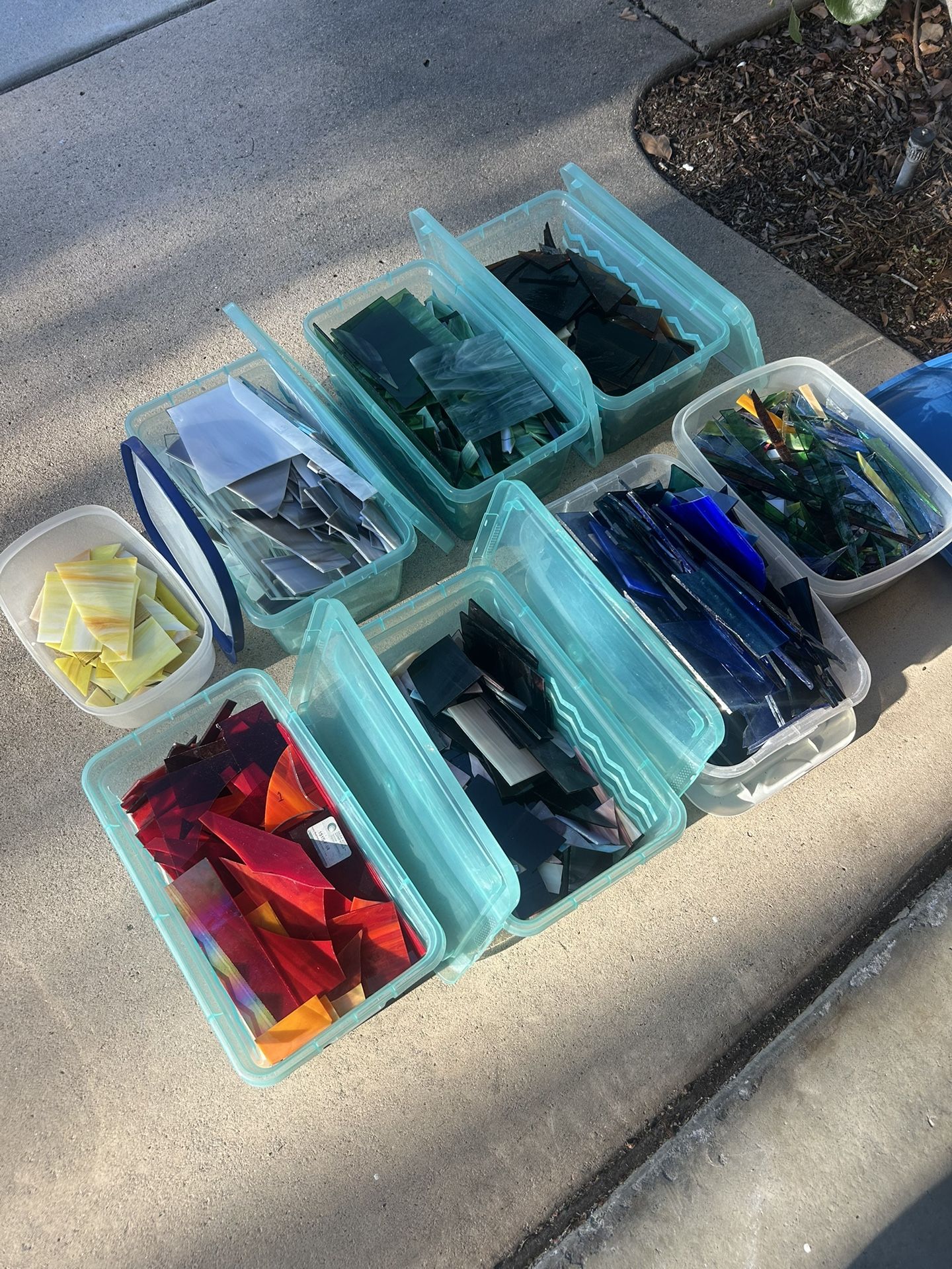 Scrap Art Glass - Stained Glass - Fusible Glass - Mosaic Glass