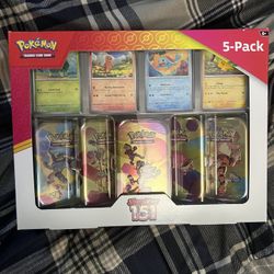 Pokemon TCG - Scarlet & Violet 151 5-Pack Tins