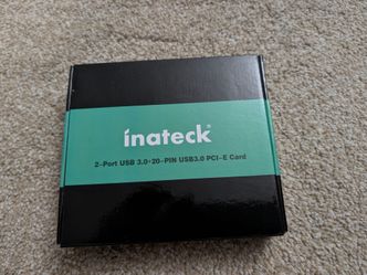 Inateck KT4006 2-Port USB 3.0 20 PIN PCI-E PCI Express Card
