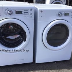 GE Washer & Electric Dryer