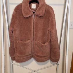 XL Pink Teddy Jacket