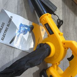 2-in-1 Electric Leaf Blower and Suction,Cordless Handheld Blower/Vacuum, Portable for Lawn, Jobsite, Pet Hair, Garage