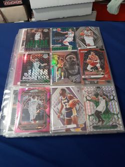 18 Young Super Stars and the Hall Famers Basketball cards