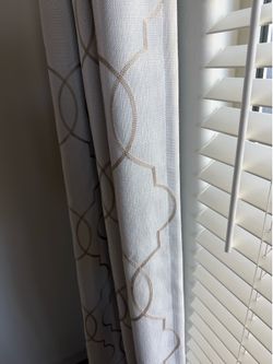 Curtain rods and drapes