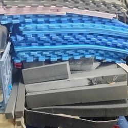 $2 Per Square 2x2 Ft Square Floor Matt's 18 Blue 15 Grey  5black Double Thick 