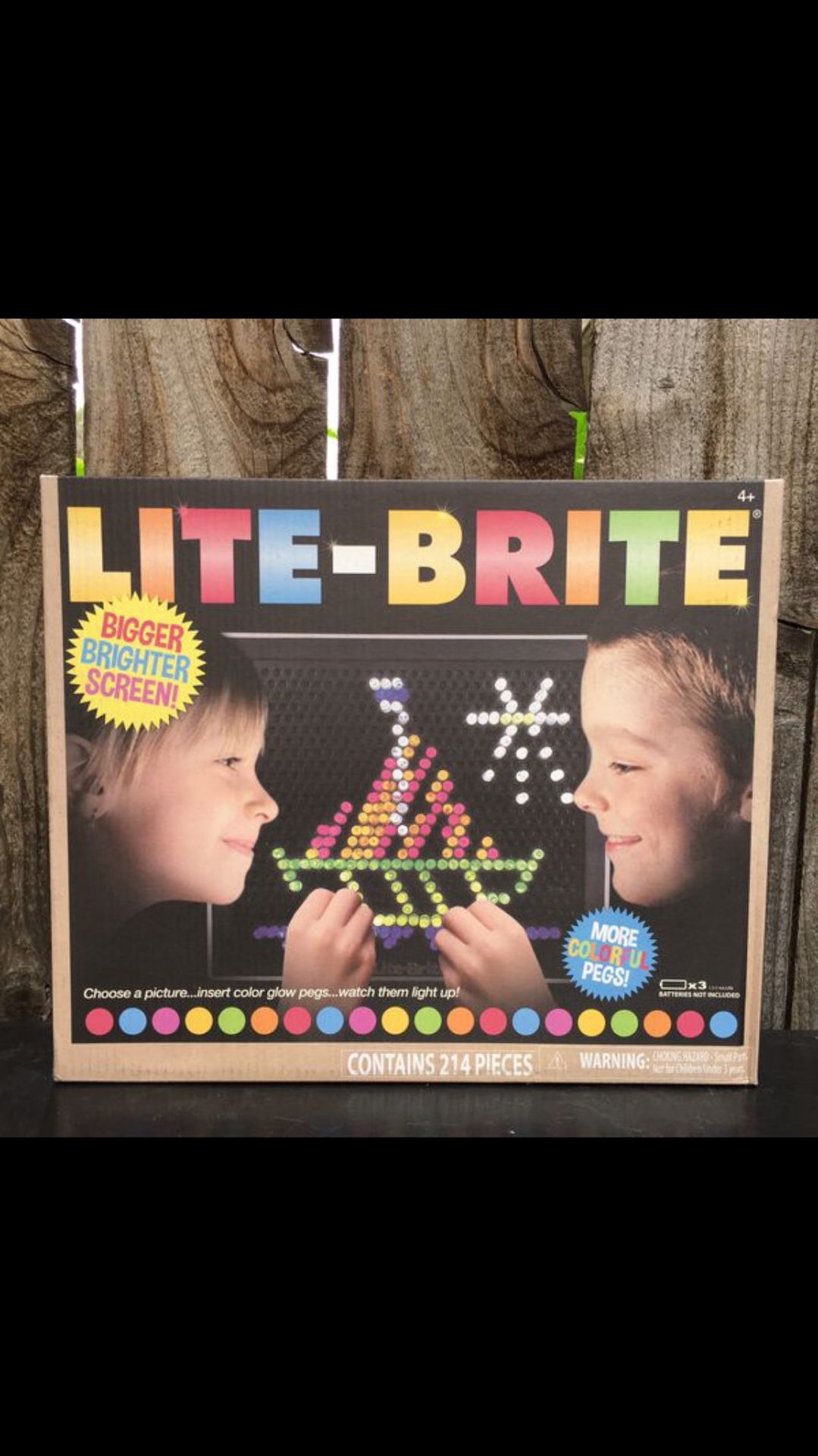 Lite Brite toy kids Retro game - New - 206 Pegs
