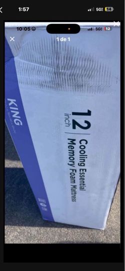 12” king Memory Foam mattress