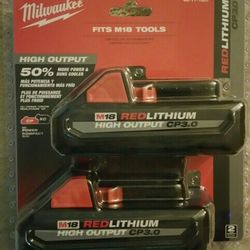 Milwaukee M18 Dual Pack High Output CP 3.0 Ah Battery 