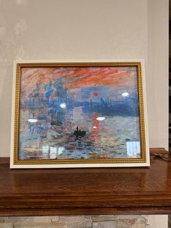 Monet 1872 framed print