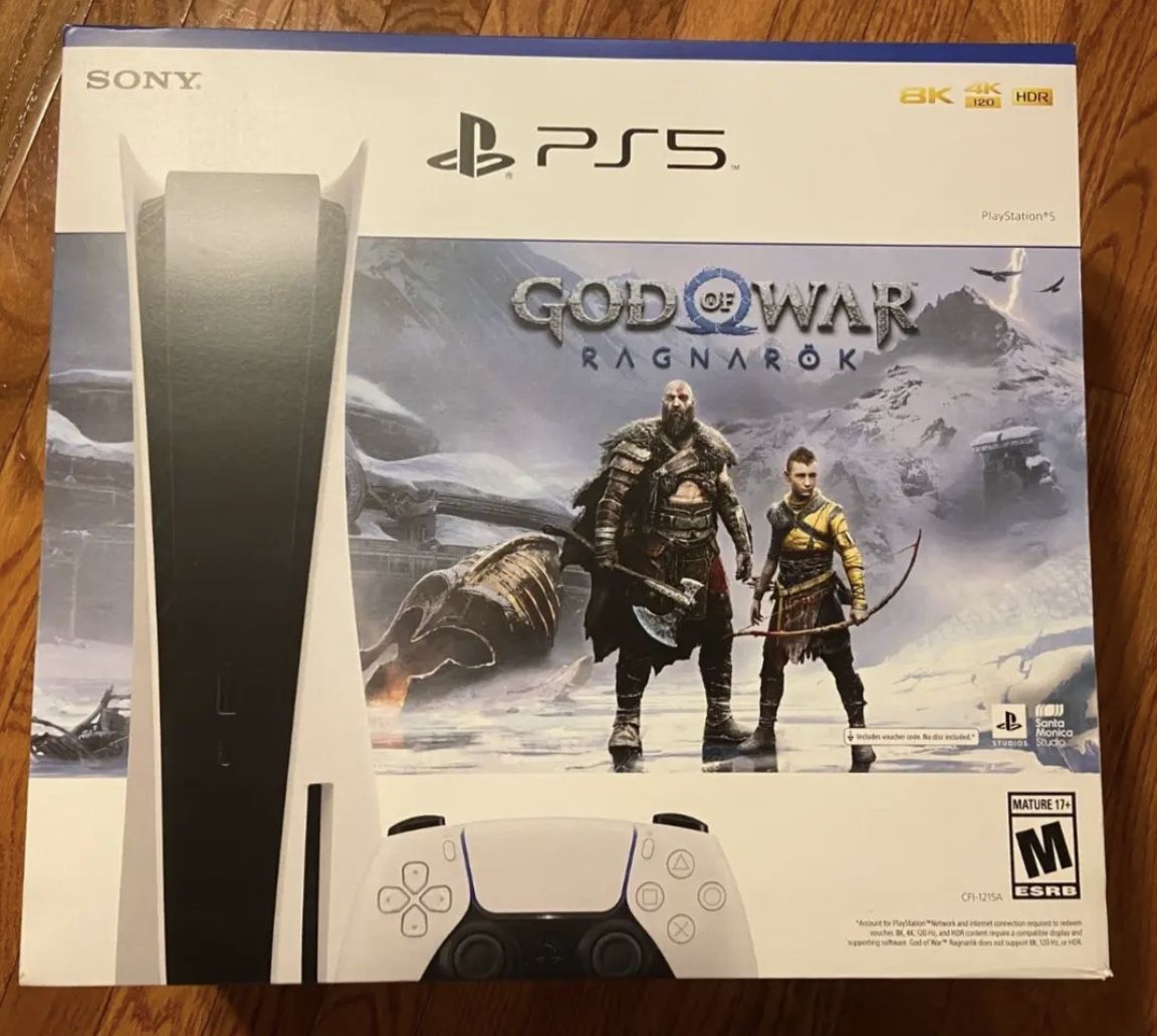 Playstation 5 Disc God Of War Bundle | BRAND NEW IN HAND