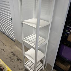 White Bathroom Shelves