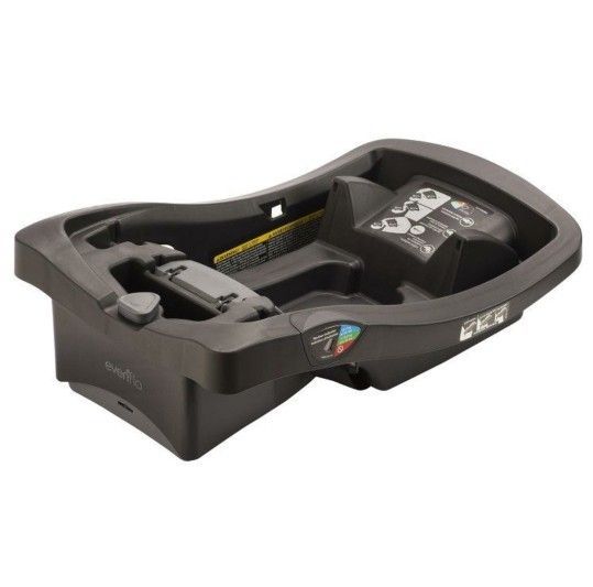 Evenflo LiteMax Infant Car Seat Base, Easy to Install, Versatile and Convenient, Meets All Federal Safety Standards, Durable Construction, Black