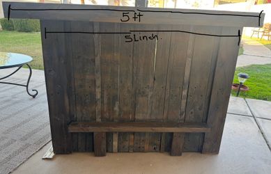 Wooden L-shaped Counter